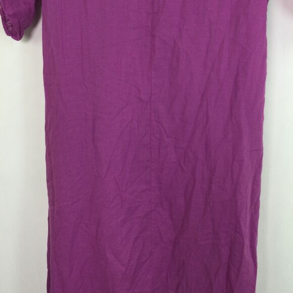 Calme by Johnny Was Womens V-Neck Buttoned Raglan Slip Dress Purple Size XS NWT - Picture 15 of 16